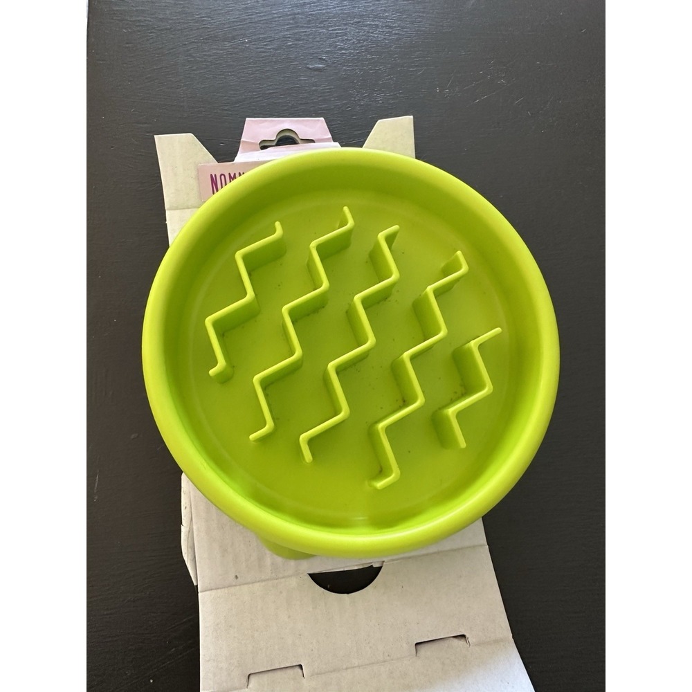 Catstsges Kitty Cat Slow Feeder Bowl Healthy Eating Green Digestion Support - Picture 2 of 5